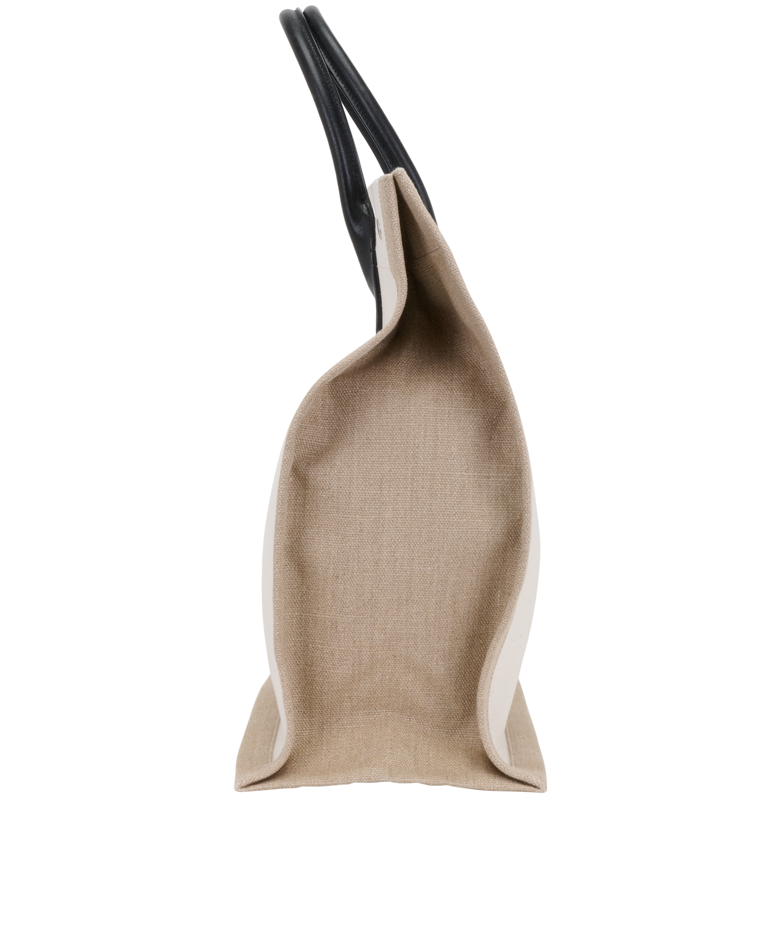 Rive Gauche Tote, &pound;595, Handbags, Cream, Canvas, Bottom view